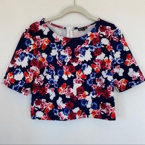 Express floral crop top size small